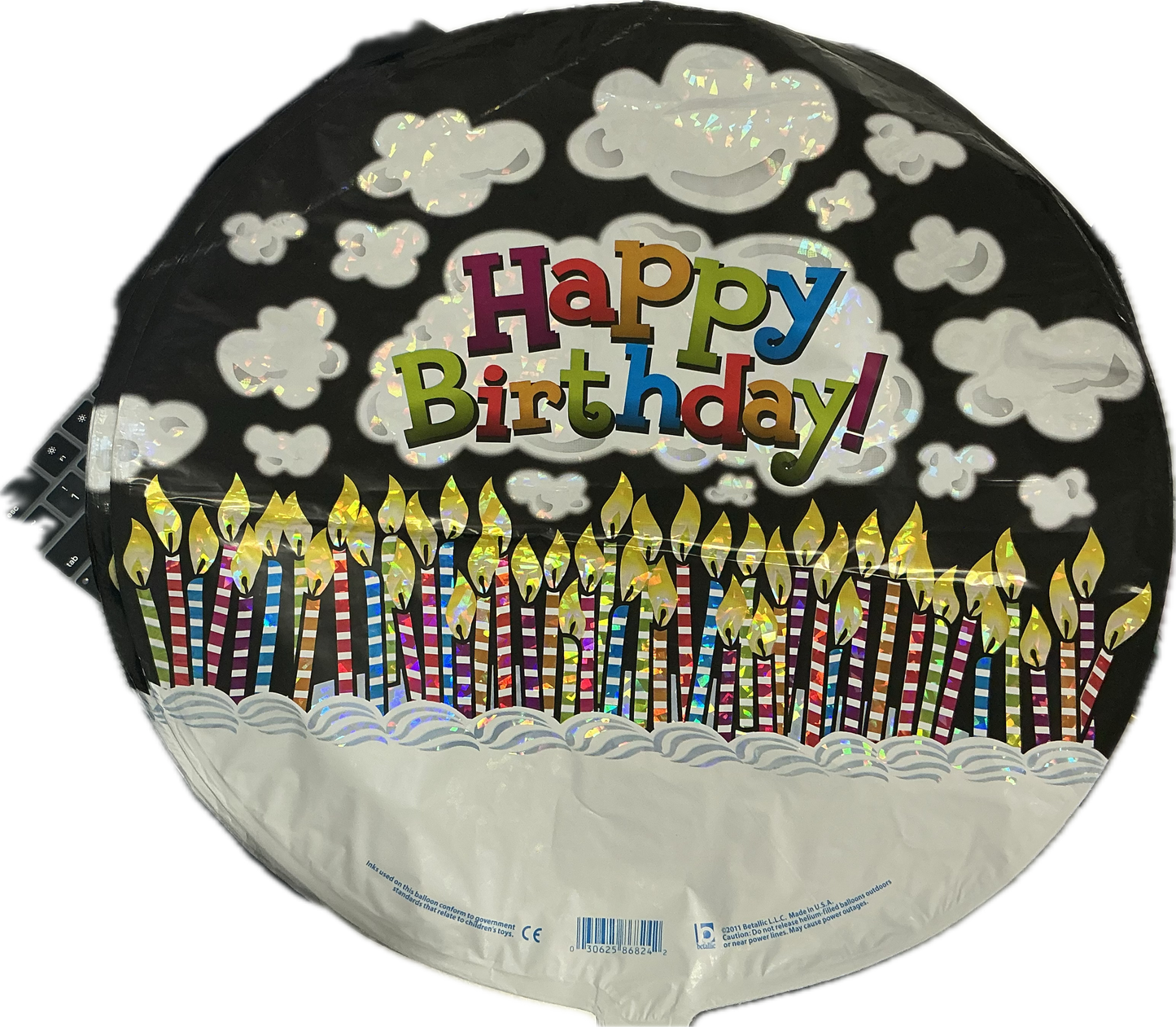 Betallic Happy Birthday Globe Balloon