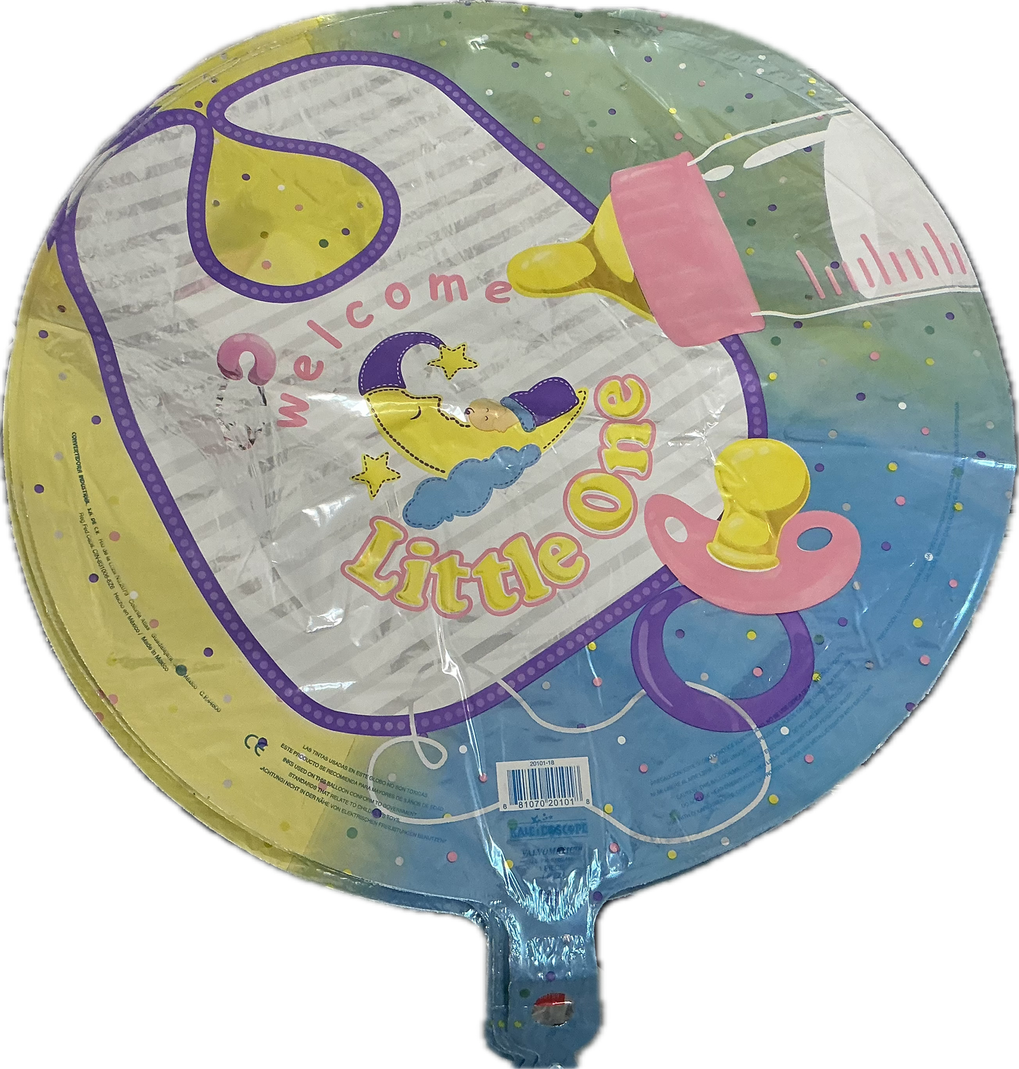 Welcome Little One Globe Balloon