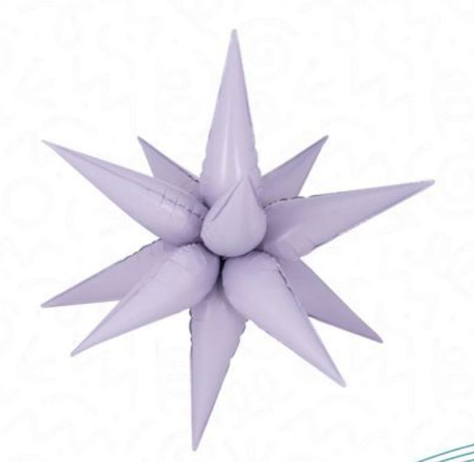 Starbursts Balloon Lillac 40"
