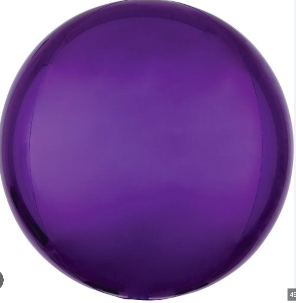 Anagram Purple Orbz Balloon 15"