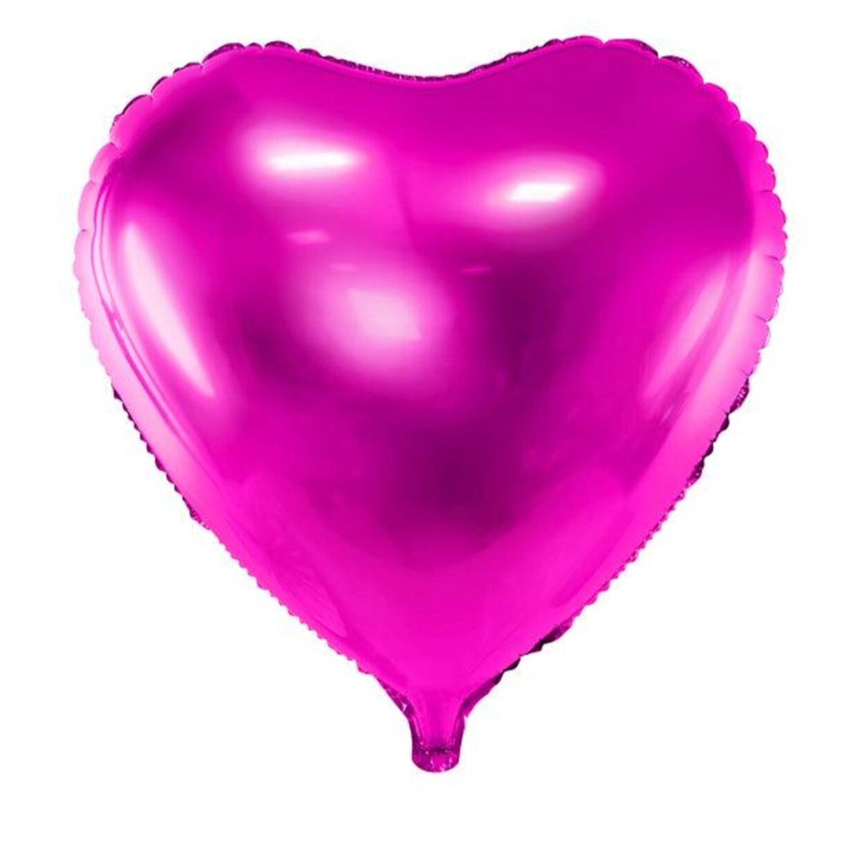 Magenta Pink Heart Foil Balloon 18"
