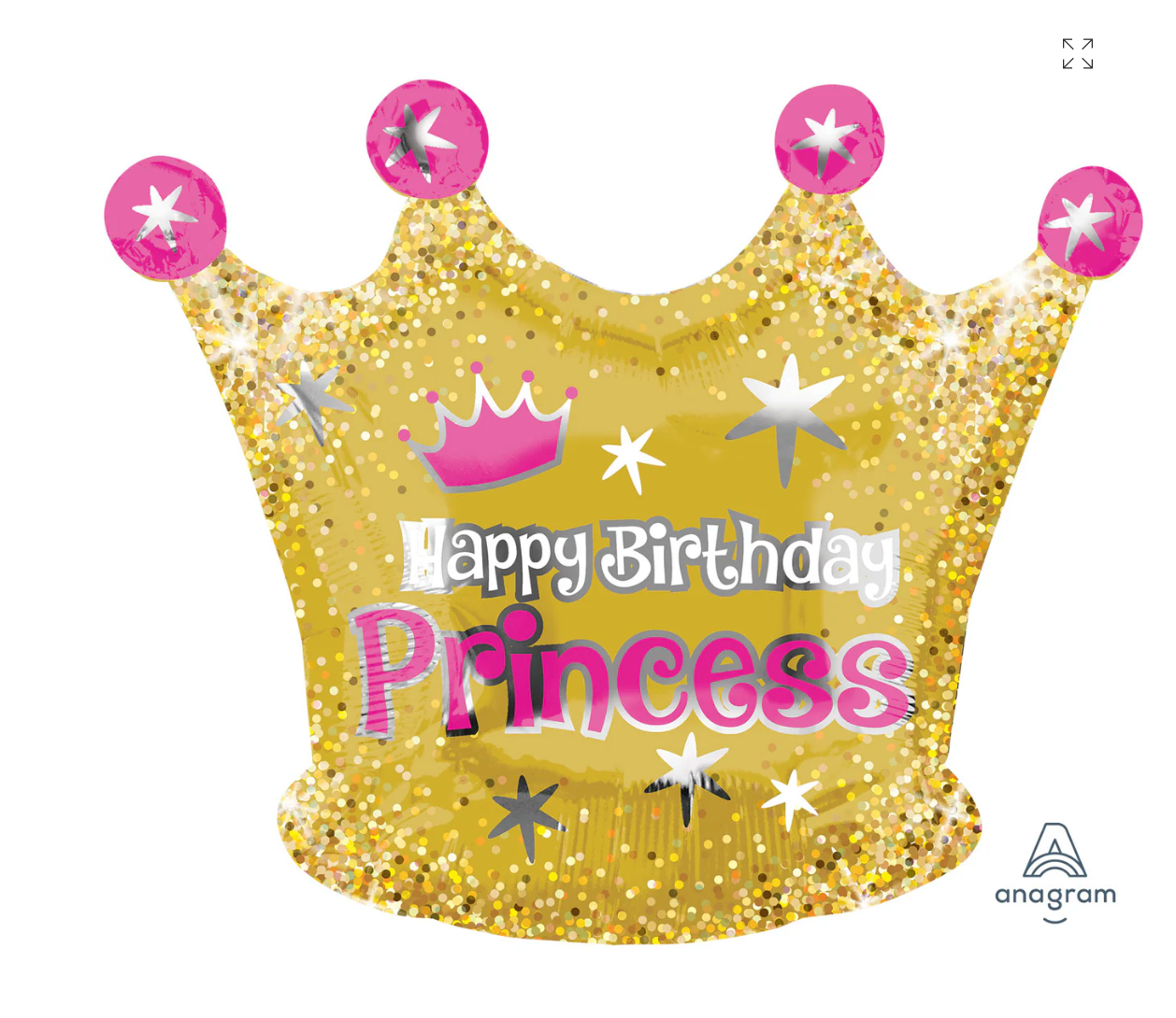 Anagram Happy Birthday Princess Balloon