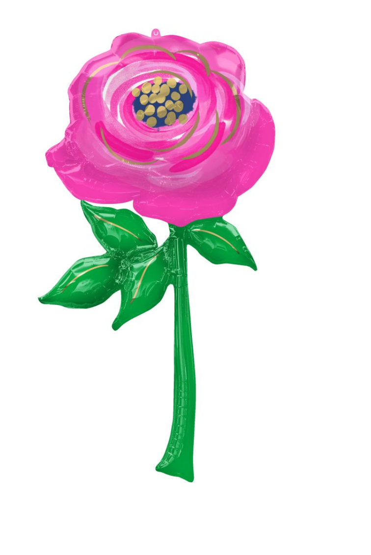 Anagram Giant Multi Balloon Rose 55"