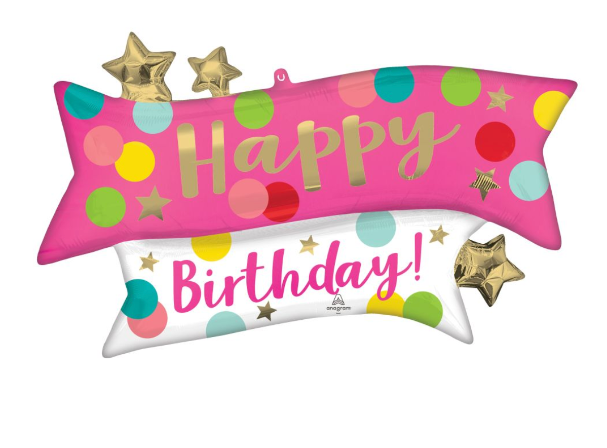 Anagram Happy Birthday Balloon 38"