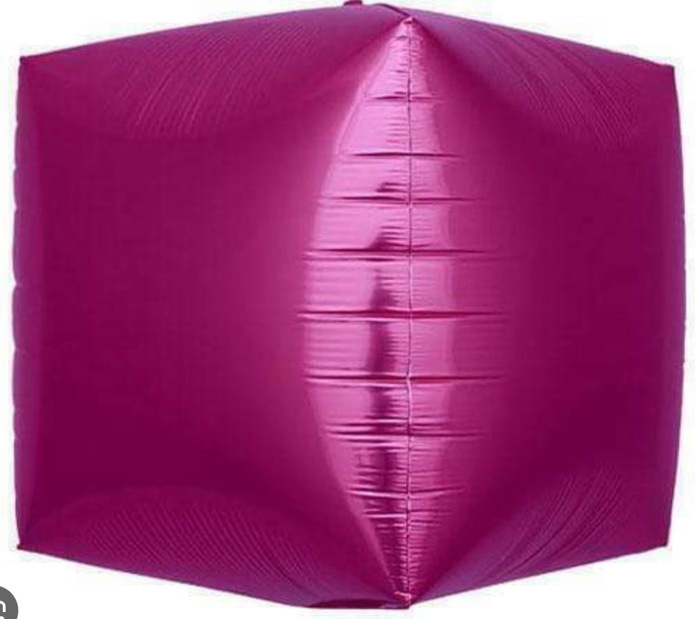 17" North Star Extra Large Magenta Cube Balloon
