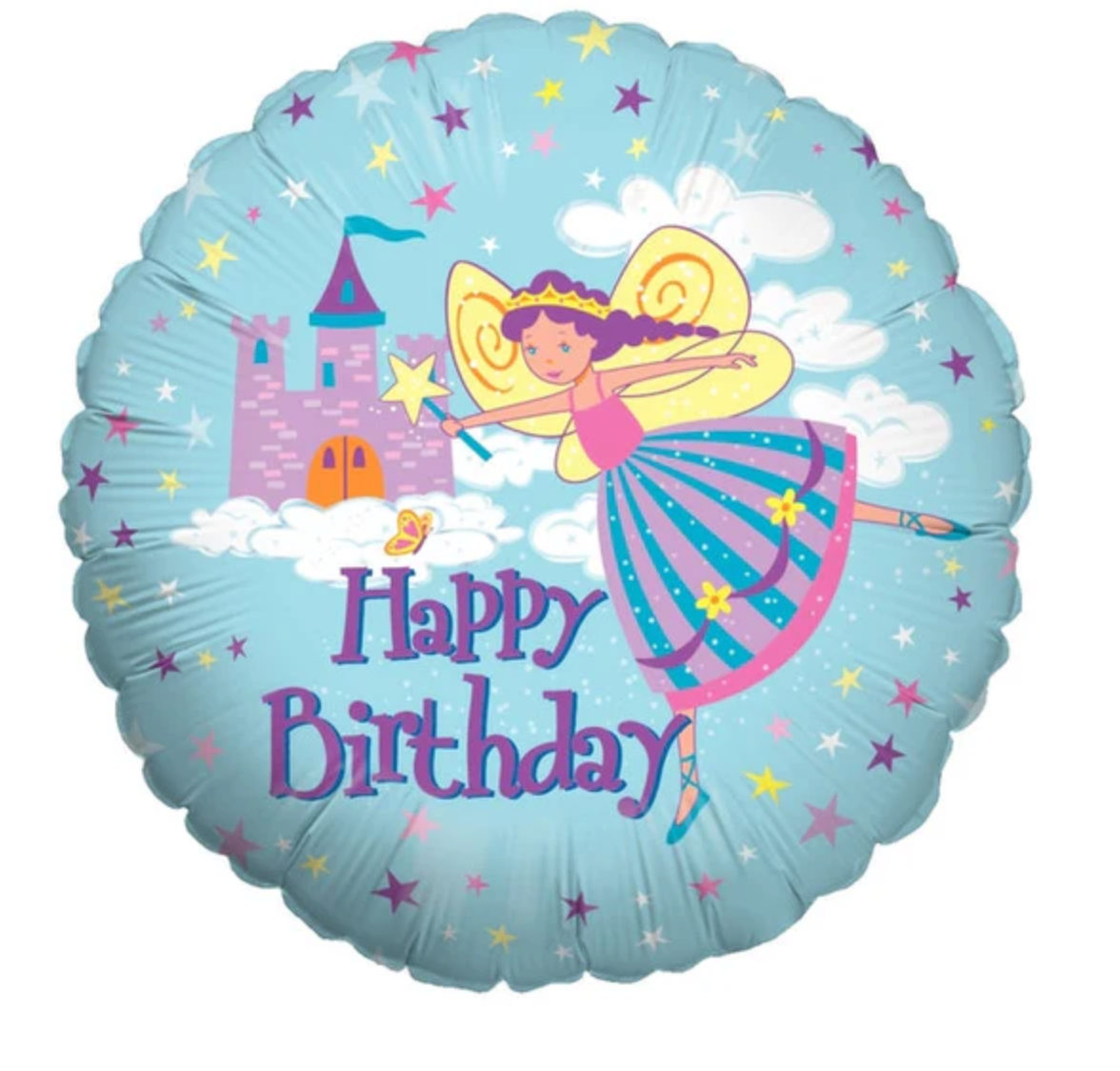 18" Balloon Packaged Fairy Princess Birthday