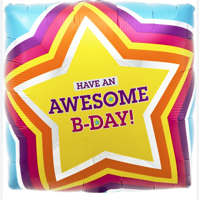Northstar 18" Awesome Birthday Foil Balloon