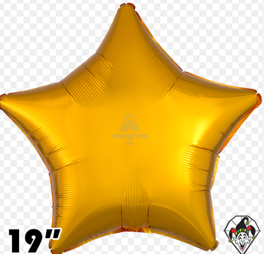Anagram Gold Foil Star Balloon