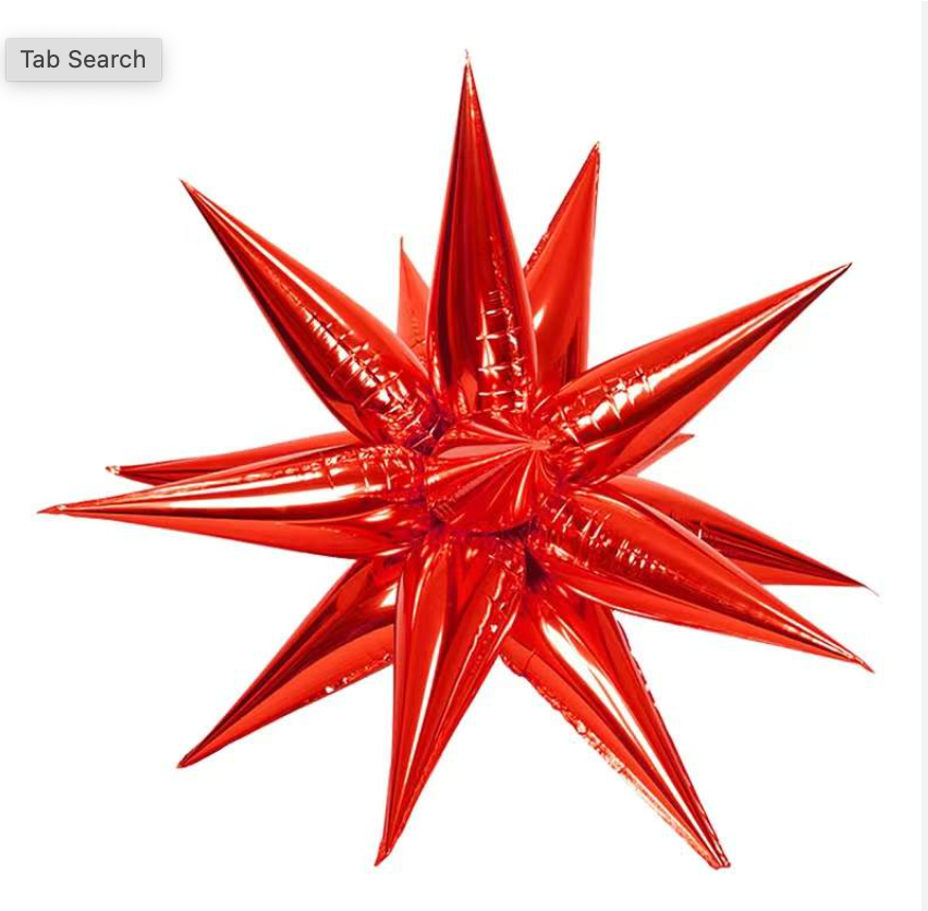 Foil Starbursts Balloons 26"