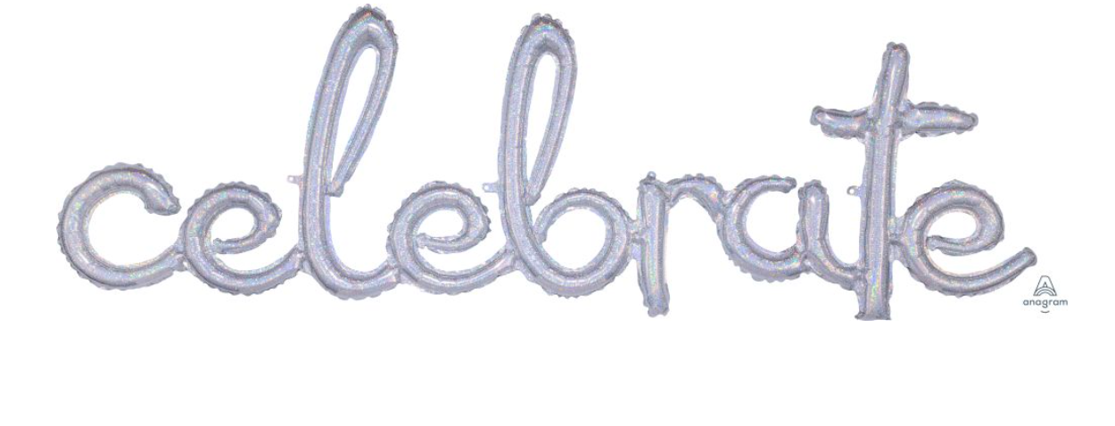 Anagram Celebrate 59 x 20 Balloon