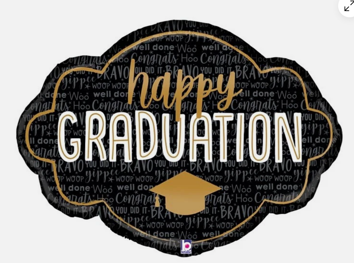 Betallic Happy Graduation Balloon 30"