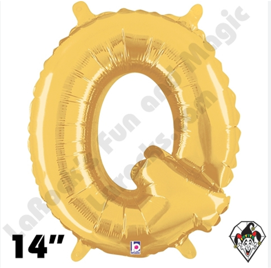 14" Betallic Gold Foil Balloon Q
