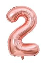Prima Rose Gold Number Balloons 16'
