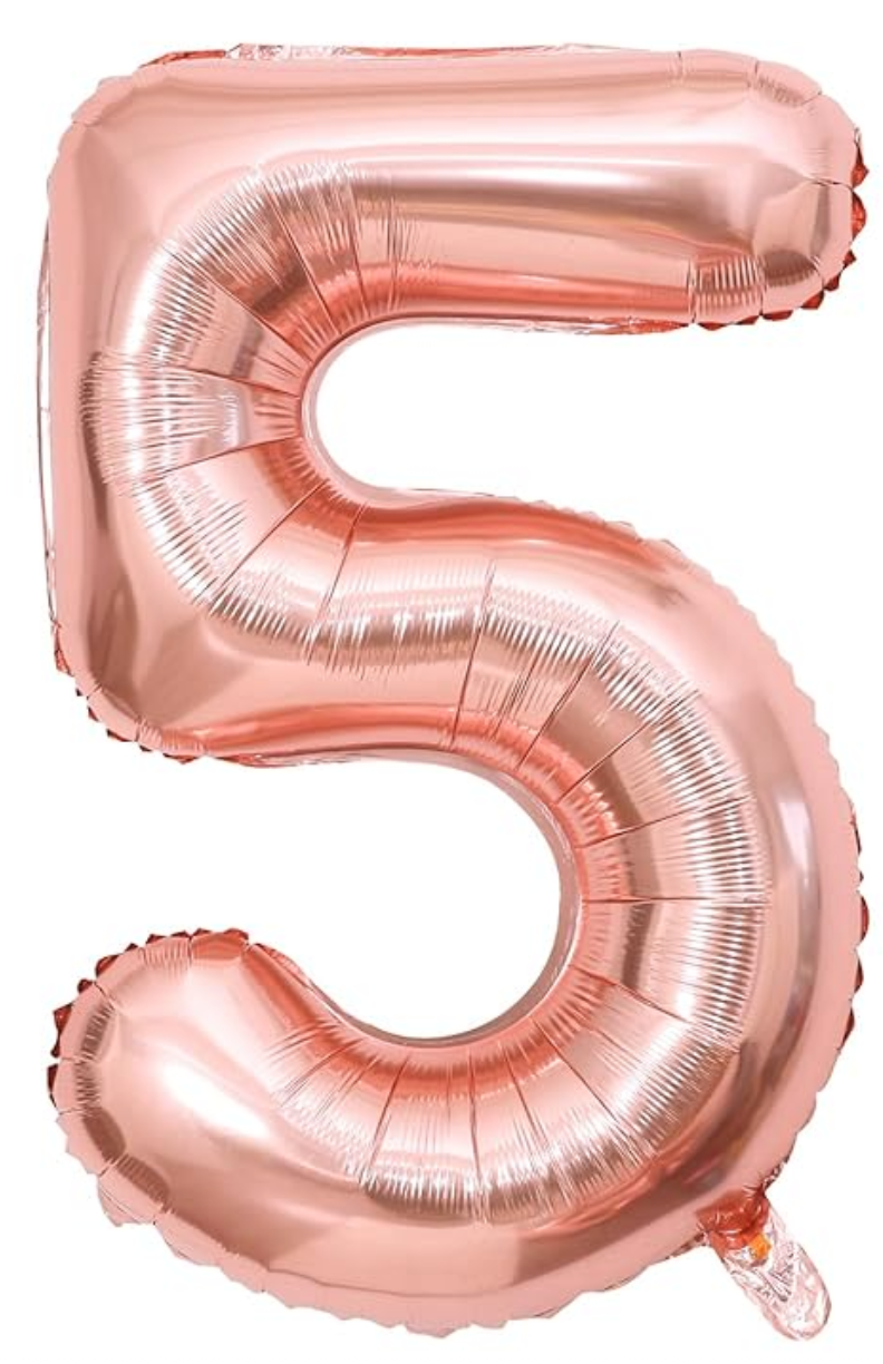 Prima Rose Gold Number Balloons 16'