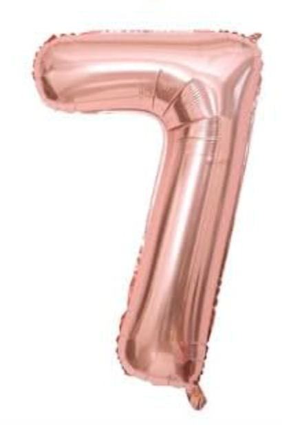 Prima Rose Gold Number Balloons 16'