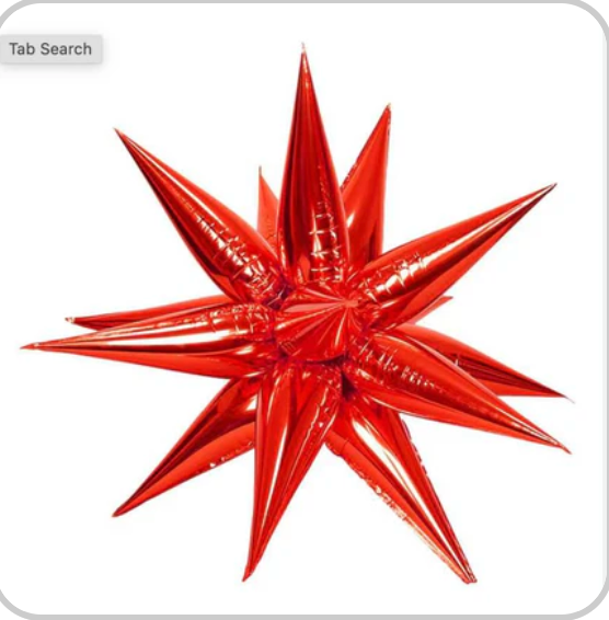 Foil Starbursts Balloons 26"