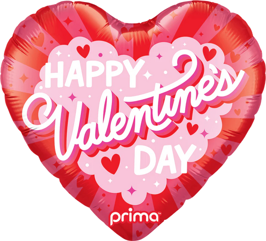 Prima 18" Heart Happy Valentine's Day Burst