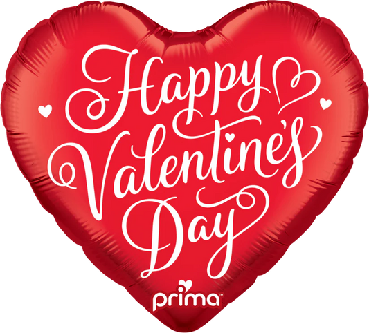 Prima 18" Heart Happy Valentine's Day Script