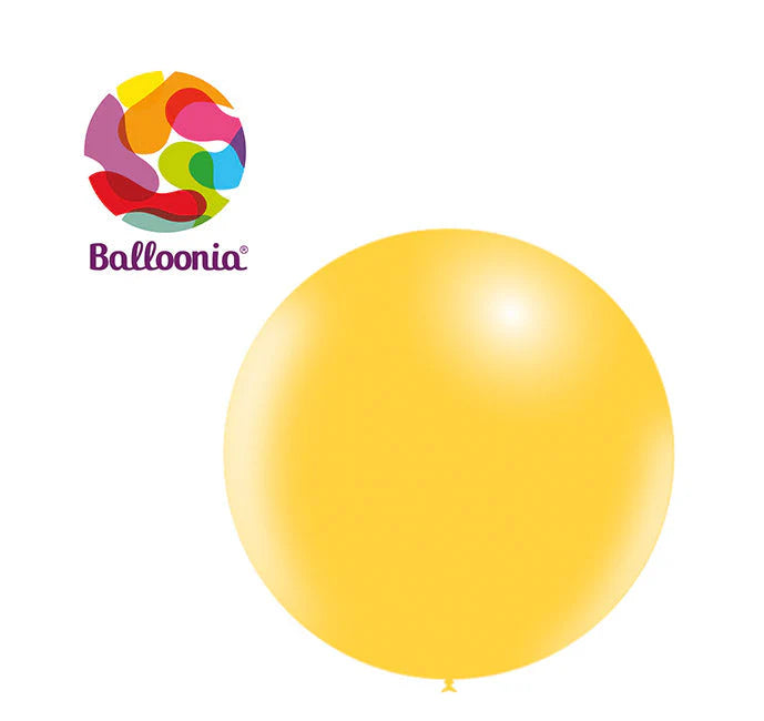 Balloonia 18" Yellow Latex Balloon 25ct