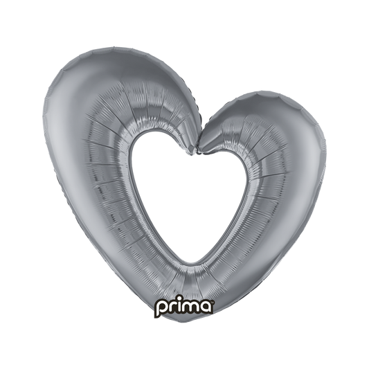 Prima 40" Silver Open Heart