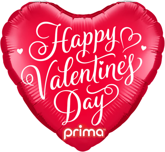 Prima 9" Heart Happy Valentine's Day Script