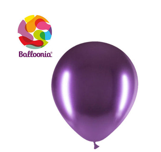 Balloonia 5" Brilliant Latex Purple Balloons (100ct)