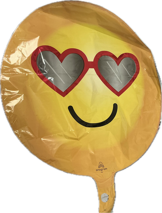 Heart Sunglasses Emoji Balloon