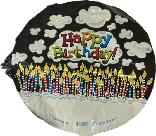 Betallic Happy Birthday Globe Balloon