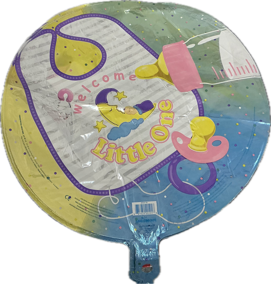 Welcome Little One Globe Balloon