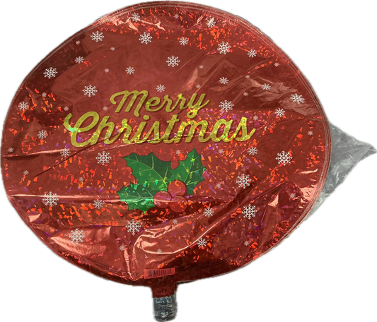 18"Merry Christmas Globe Balloon