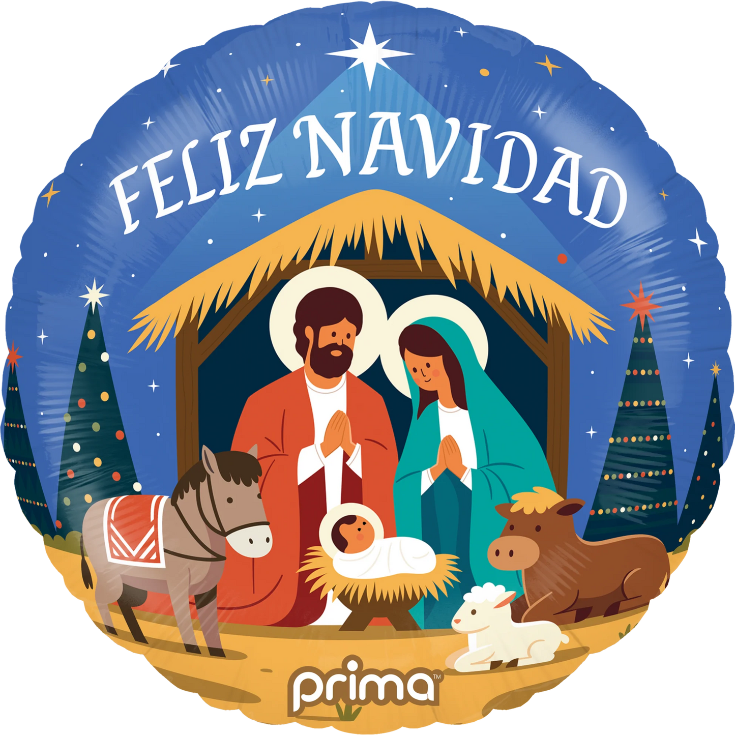 18" Round Feliz Navidad