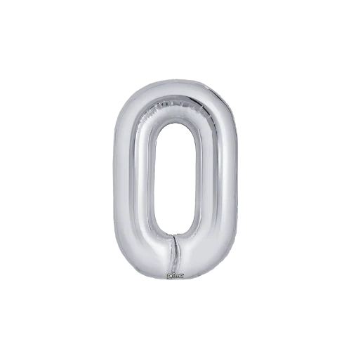 Prima 16" Silver Foil Balloon Number