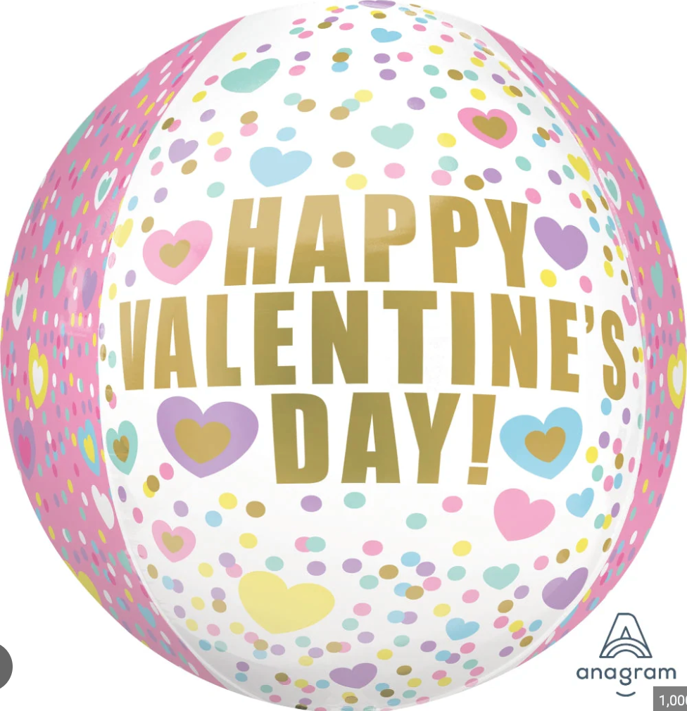 Anagram Happy Valentine Day Orbz Balloon
