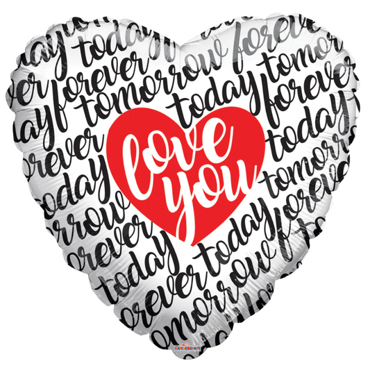 36" I Love You Script Balloon