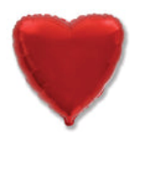 32" Metallic Red Jumbo Heart Foil Balloon