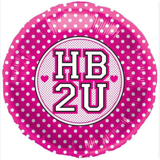 North Star Pink HB2U Foil Balloons