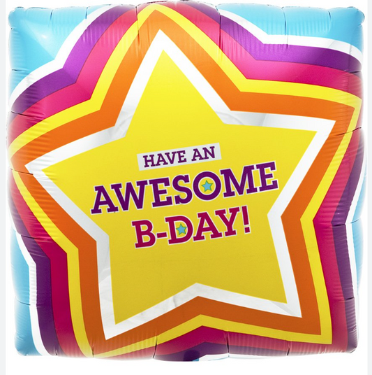 Northstar 18" Awesome Birthday Foil Balloon