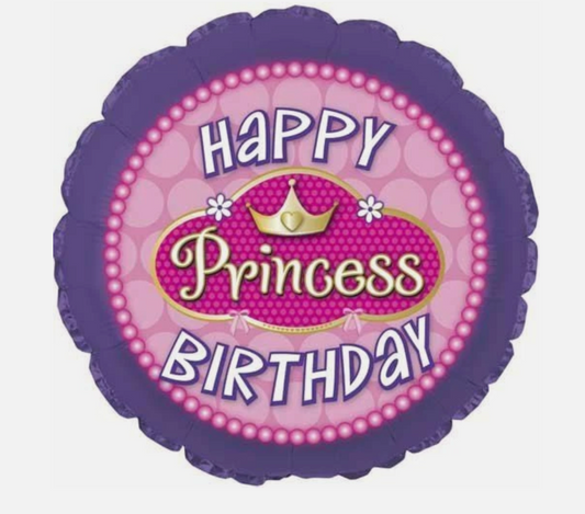 CTI Happy Princess. Birthday 18" Foil Balloon