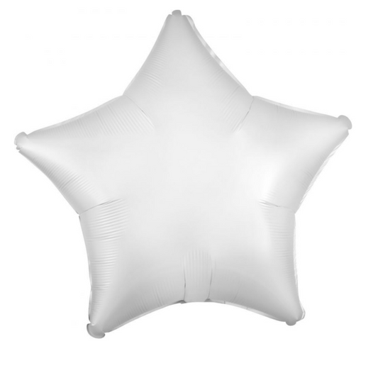 Anagram White Foil Star Balloon