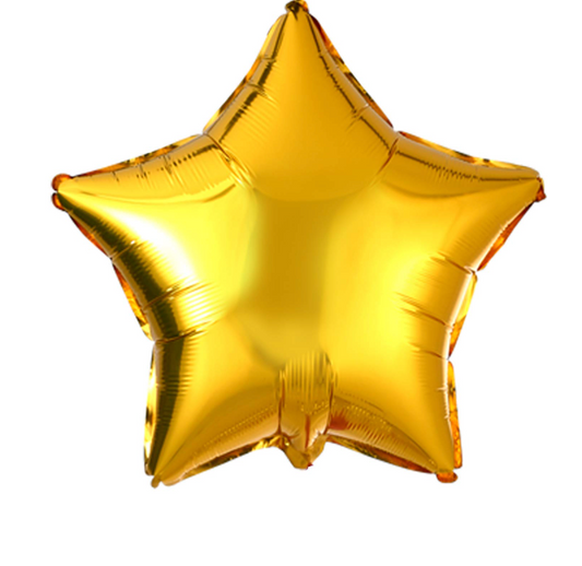 Gold Star Foil Balloonsn
