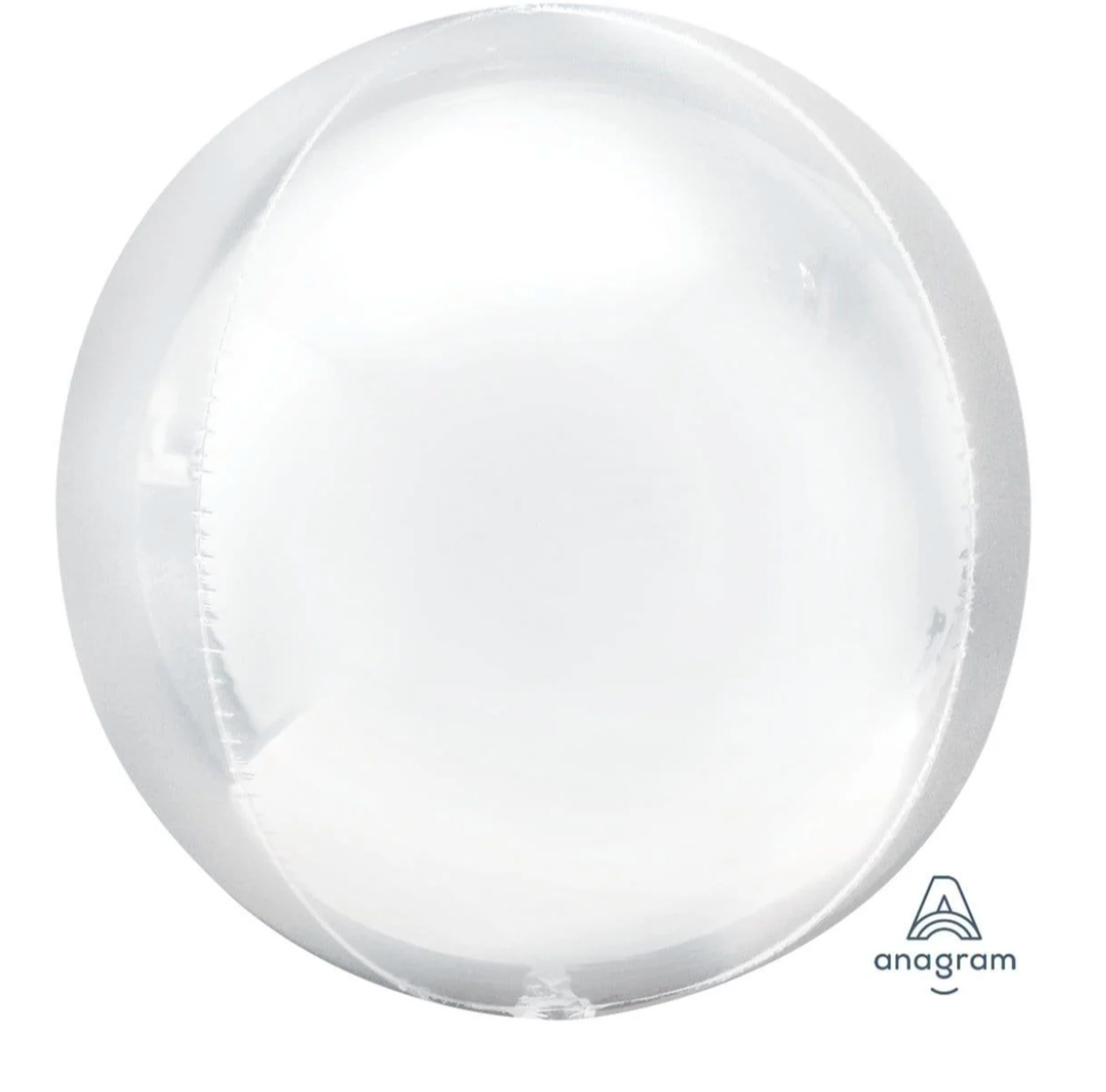 Anagram White Globe Balloons