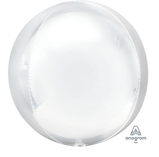 Anagram White Globe Balloons