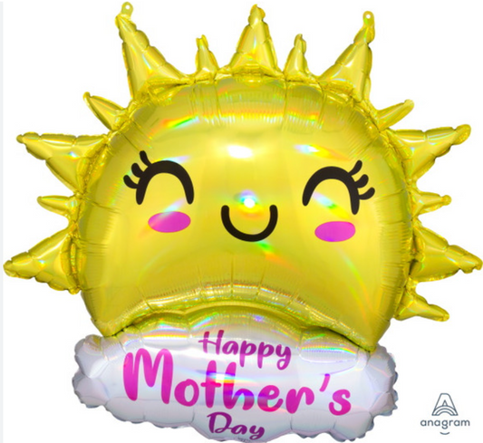 Anagram 29" Happy Mother's Day Love You Mom Baby Swan Foil Balloon