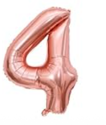 Prima Rose Gold  Number Balloons 16'