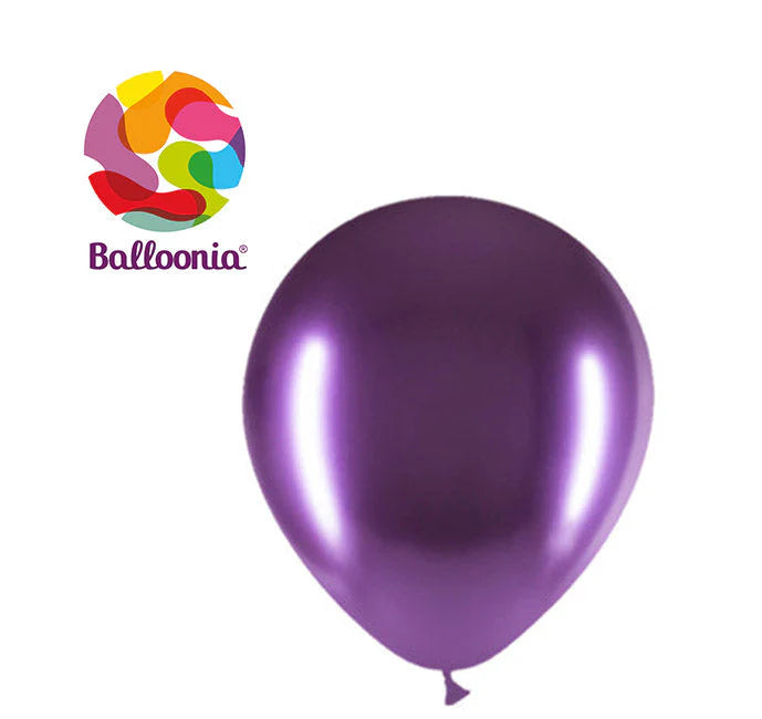 Balloonia 12" Brilliant Purple Latex Balloons (50ct)