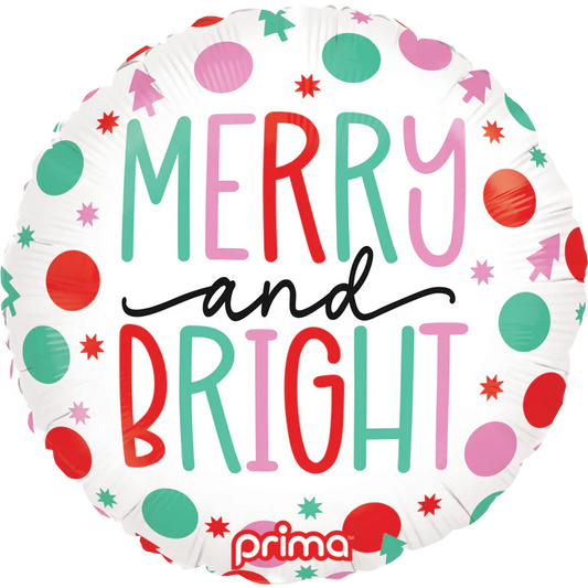 18" Round Merry & Bright Dots